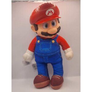 Jakks Pacific The Super Mario Bros. Movie Mario Poseable Plush figure.